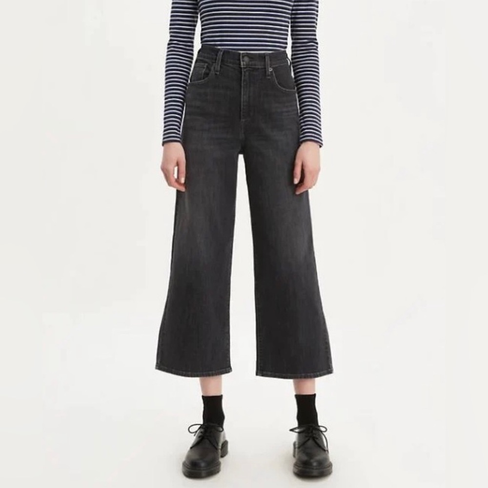 Levi’s hi-rise wide leg jeans